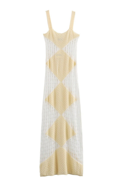 Yetta Hollow Out Knit Maxi Dress