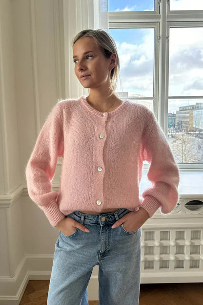 Knitted Vest - Baby Pink