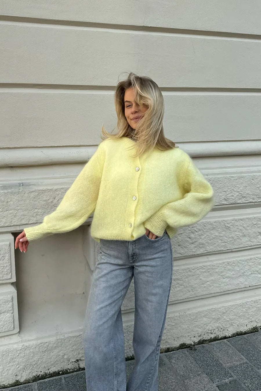 Knitted Vest - Yellow