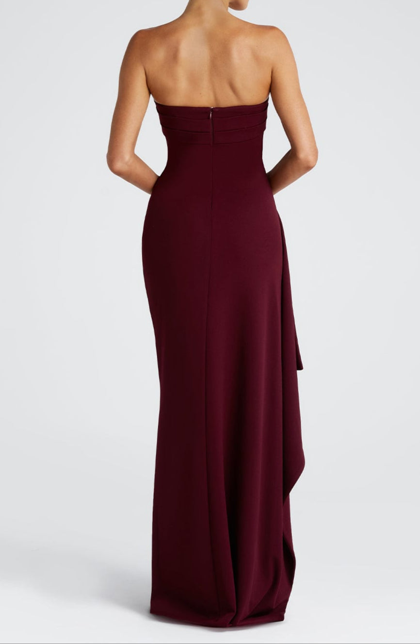 Valentina Maxi Dress - Cherry Lacquer