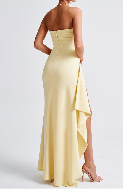 Sara Maxi Dress - Lemon