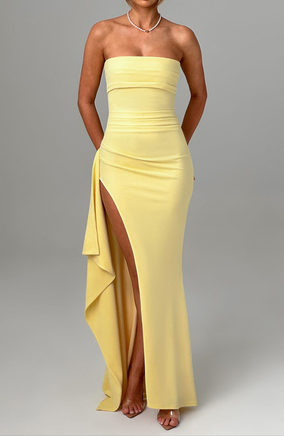 Noa Maxi Dress - Lemon