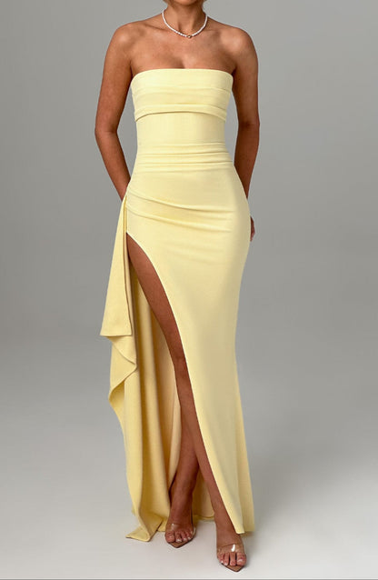 Sara Maxi Dress - Lemon