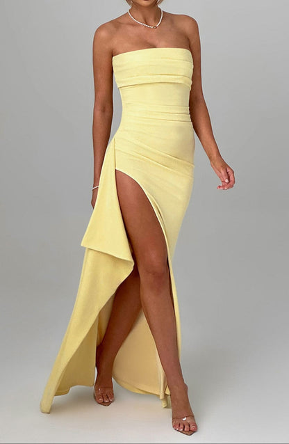 Noa Maxi Dress - Lemon