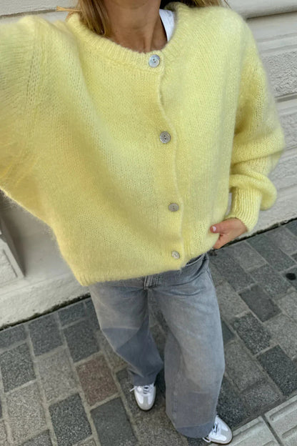Knitted Vest - Yellow